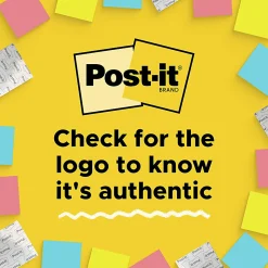 Post-it® Greener 100% Recycled Paper Notes, 3 x 3 in, 12 Sticky Note Pads, 100 Sheets/Pad, School Supplies and Office Products, Canary Yellow