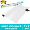Post it® Non-Magnetic Dry-Erase Whiteboard Surface, 36" x 48", White