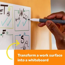 Post it® Non-Magnetic Dry-Erase Whiteboard Surface, 48