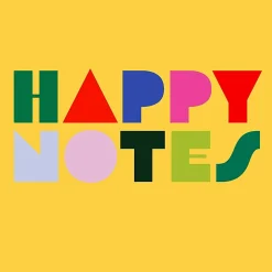 Post-it® Noted Happy Notes BTS25-HN-1, 1.9x1.9in (48x48mm), 40 sheets/pad