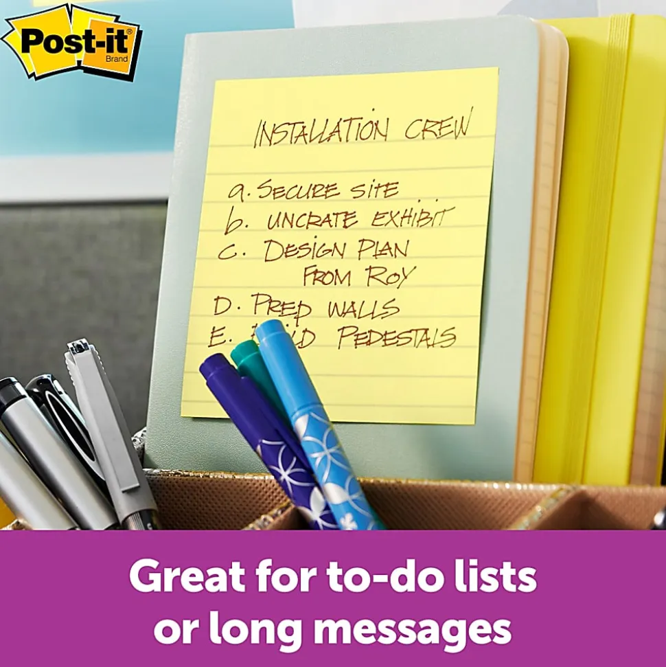 Post-it® Note Dispenser, 4 x 4 in, 1 Dispenser, 3 Pads, 90 Sheets/Pad, Black Base Clear Top, Sticky Notes Holder for Desk or Classroom