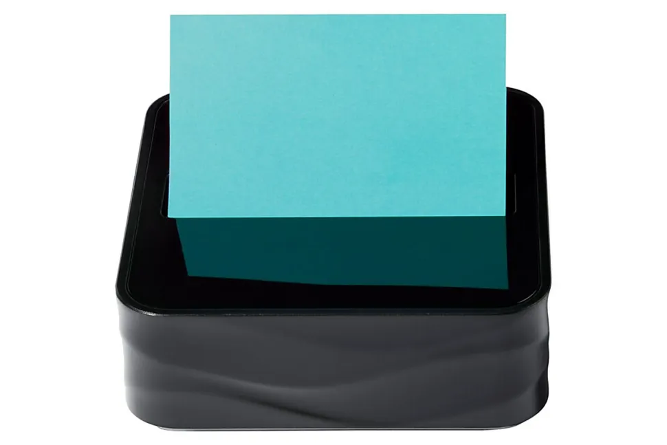 Post-it® Note Dispenser, 3 x 3 in, 1 Dispenser, 1 Pad, 45 Sheets/Pad, Black Dispenser, Sticky Notes Holder for Desk, Classroom or Office Supplies