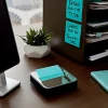 Post-it® Note Dispenser, 3 x 3 in, 1 Dispenser, 1 Pad, 45 Sheets/Pad, Black Base Steel Top, Sticky Notes Holder for Desk, Classroom or Office Supplies