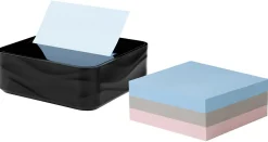 Post-it® Note Dispenser, 3 x 3 in, 1 Dispenser, 3 Pad, 90 Sheets/Pad, Black Wave Dispenser, Sticky Notes Holder for Desk, Classroom or Office Supplies