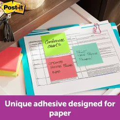 Post-it® Notes and Flag Dispenser, 1 Dispenser, 1 Pad, 90 Sheets/Pad, Black Base with Clear Top, 2 Flag Dispensers, 50 Flags/Dispenser, Clean Removal