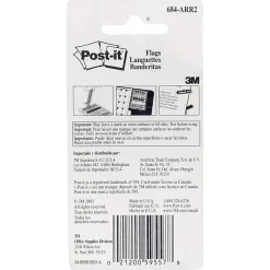 Post-it® Notes Arrow Flags, 1-3/4" x 1/2", Assorted Bright Colors, Pack Of 100 Flags
