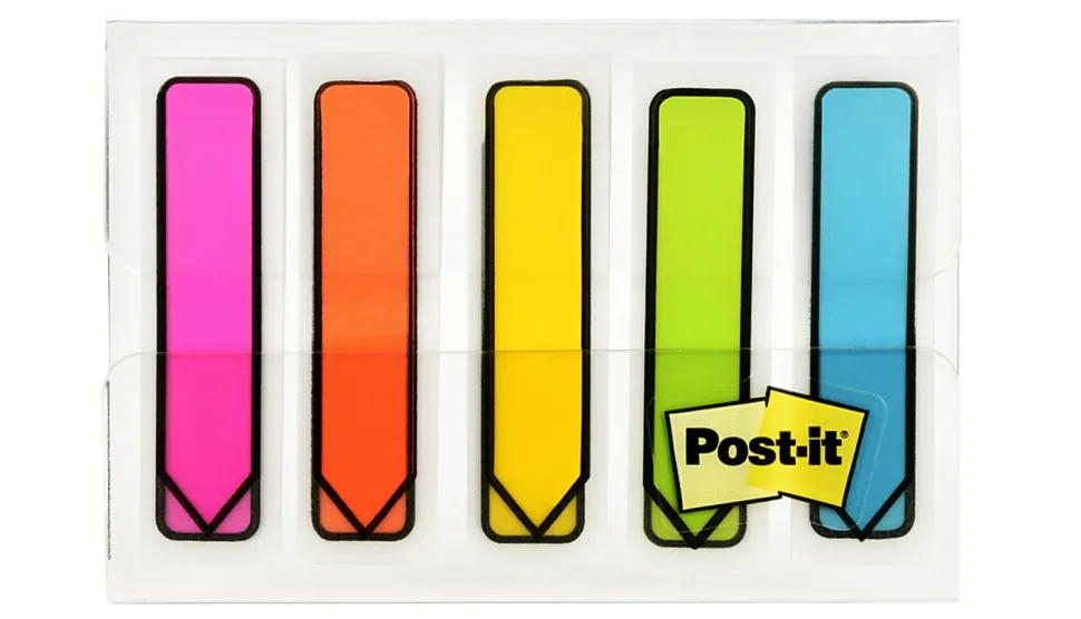 Post-it® Notes Arrow Flags, 1-3/4" x 1/2", Assorted Bright Colors, Pack Of 100 Flags
