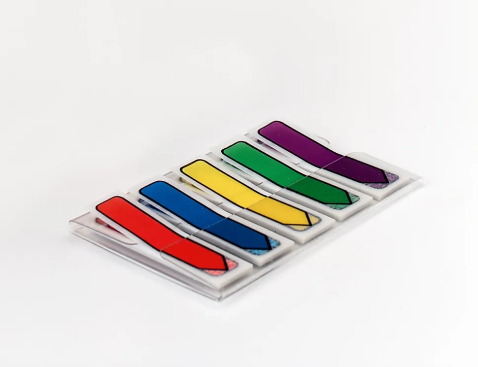Post-it® Notes Arrow Flags, 1-3/4" x 1/2", Assorted Primary Colors, Pack Of 100 Flags
