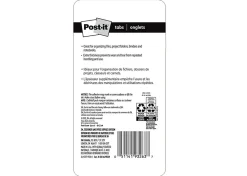 Post-it® Notes Durable Filing Tabs, 3" x 1-1/2", Assorted Colors, 6 Flags Per Pad, Pack Of 4 Pads