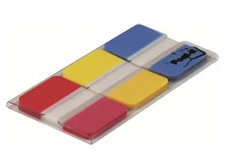 Post-it® Notes Durable Filing Tabs, 1" x 1-1/2", Blue/Red/Yellow, 22 Flags Per Pad, Pack Of 3 Pads