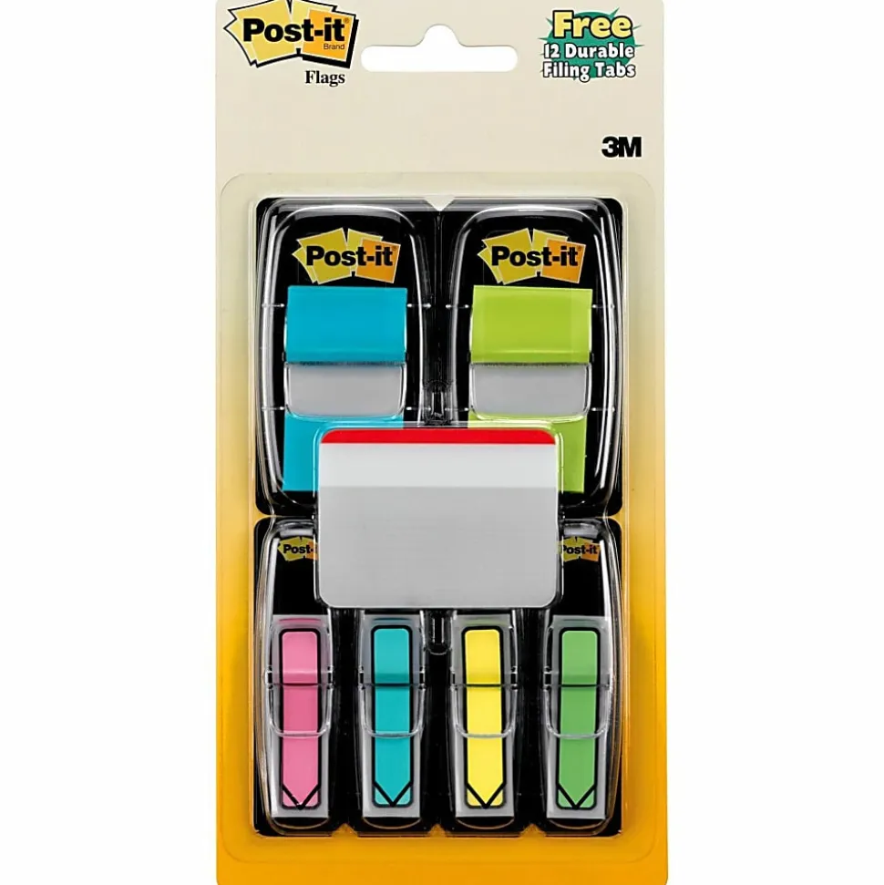 Post-it® Notes Flags, With Durable Tabs, Bright Colors, 208 Flags