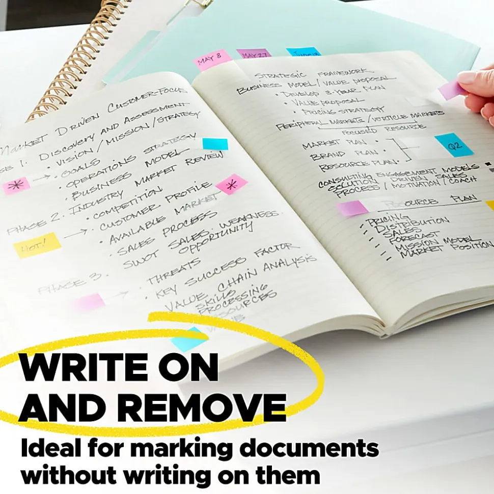 Post-it® Notes Flags, With Durable Tabs, Bright Colors, 208 Flags