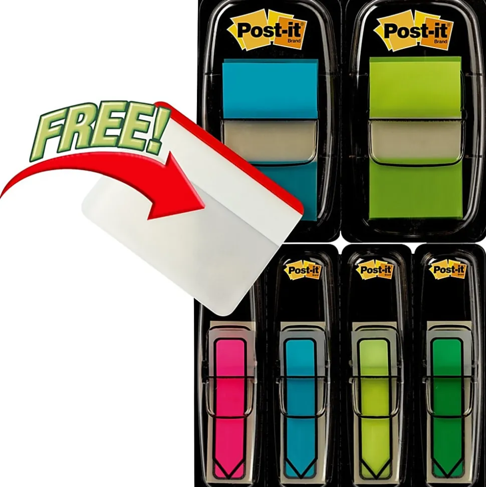 Post-it® Notes Flags, With Durable Tabs, Bright Colors, 208 Flags