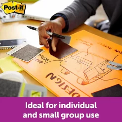 Post-it® Notes Super Sticky Big Notes, 30 Sheets, 15" x 15", Neon Orange