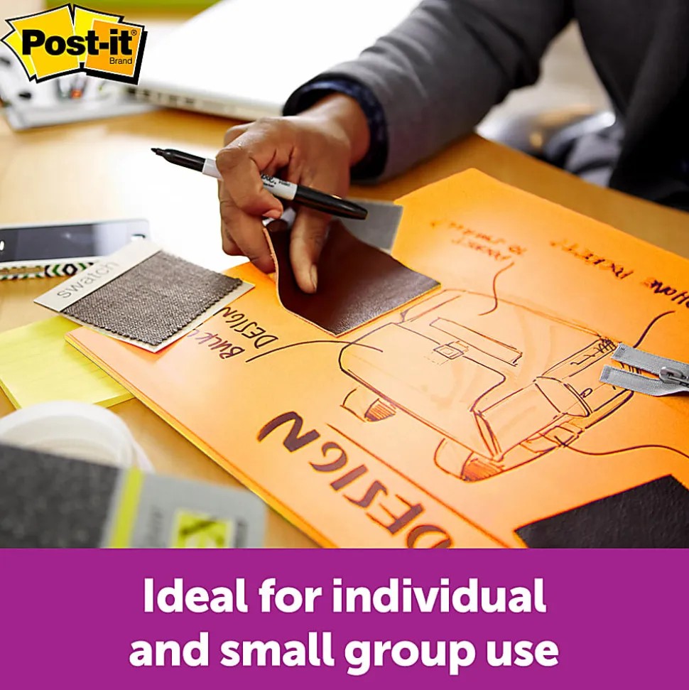 Post-it® Notes Super Sticky Big Notes, 30 Sheets, 15" x 15", Neon Orange
