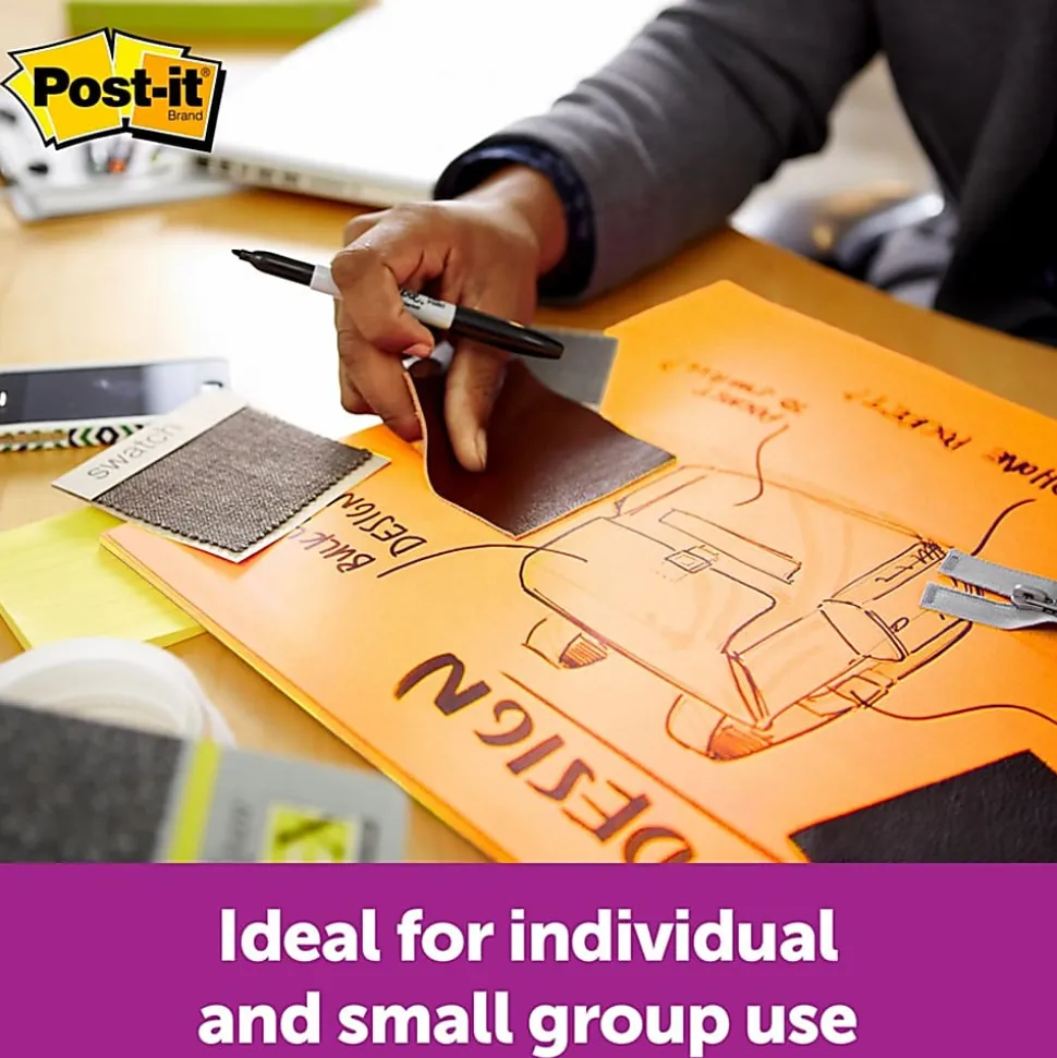 Post-it® Notes Super Sticky Big Notes, 30 Sheets, 15" x 15", Neon Orange