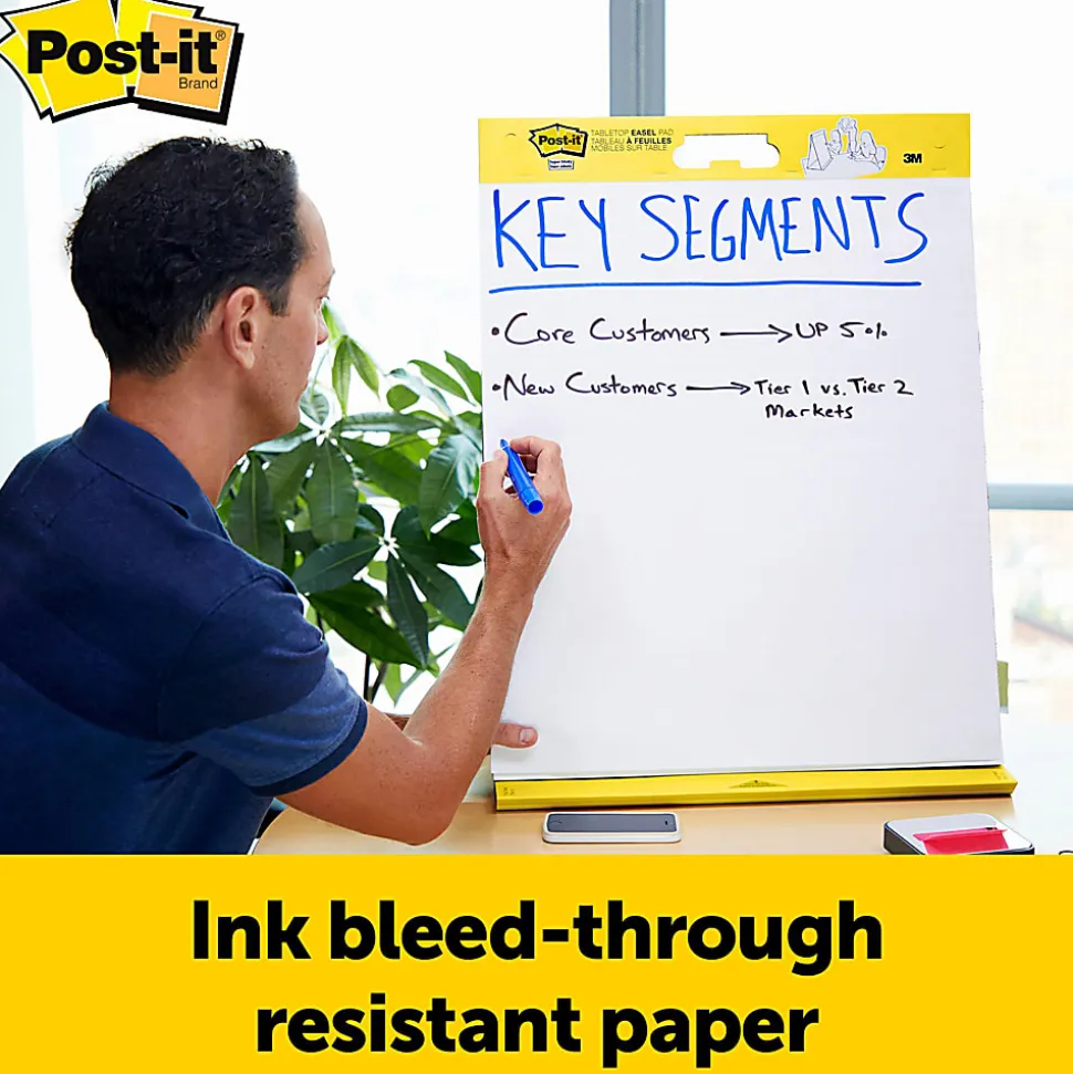 Post-it® Notes Super Sticky Dry Erase Easel Pad, 20 in x 23 in, 1 Pad, 20 Sheets/Pad, Great for Virtual Teachers and Students, White