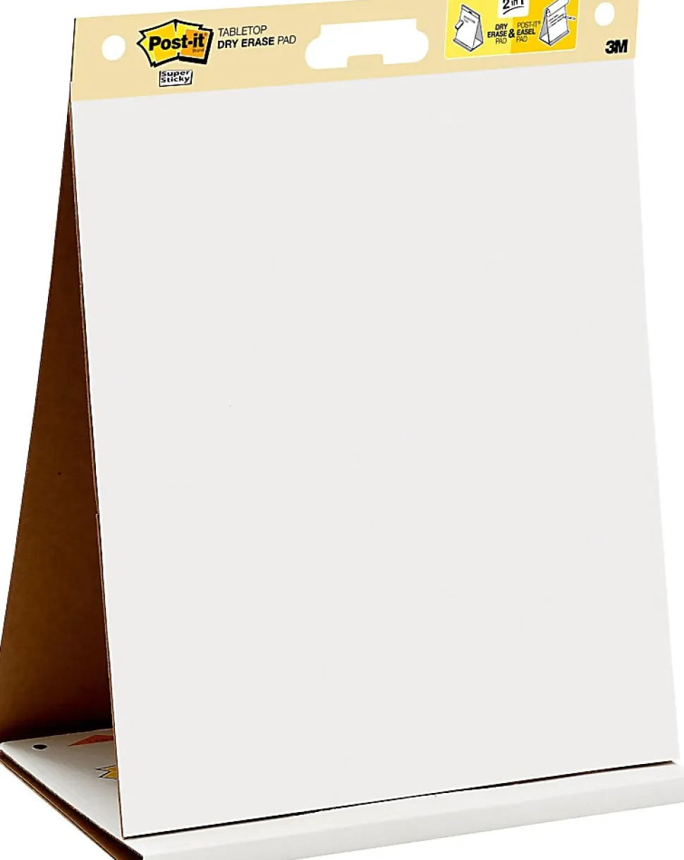 Post-it® Notes Super Sticky Dry Erase Easel Pad, 20 in x 23 in, 1 Pad, 20 Sheets/Pad, Great for Virtual Teachers and Students, White