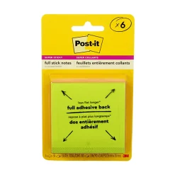 Post-it® Notes Super Sticky Full Adhesive Notes, 3