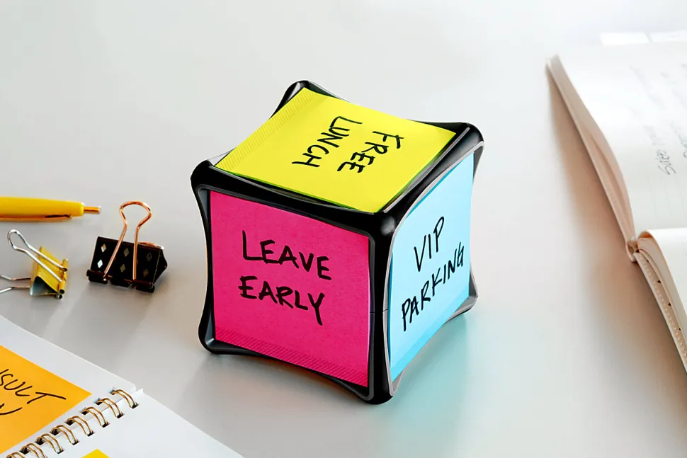 Post-it® Notes Super Sticky Full Adhesive Notes, 3" x 3", Energy Boost Colors, 30 Sheets Per Pad, Pack Of 6 Pads