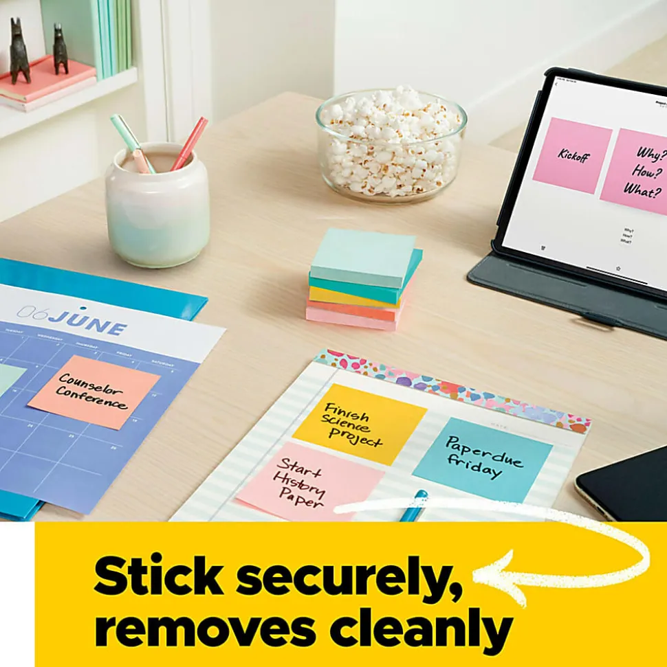 Post-it® Notes, 1.38 x 1.88 in, 24 Bulk Mini Sticky Note Pads, 100 Sheets/Pad, School Supplies and Office Products, The Iconic Canary Yellow Note