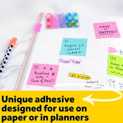 Post-it® Notes, 3 x 3 in, 1 Cube Shaped Sticky Notes Pad, 400 Sheets/Pad, School Supplies and O?ce Supplies, Poptimistic