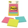 Post-it® Notes, 3 x 3 in, 3 Lined Sticky Note Pads, 50 Sheets/Pad, School Supplies and Office Products, Poptimistic