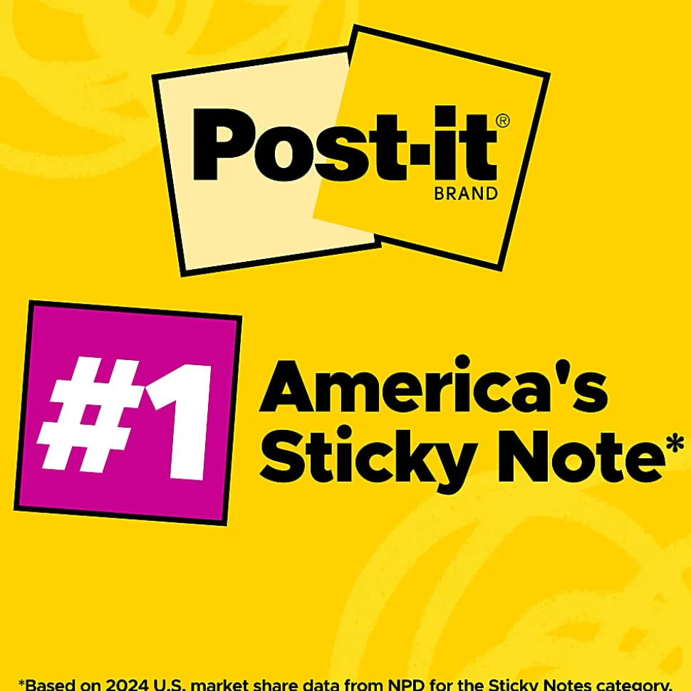 Post-it® Notes, 1.38 x 1.88 in, 12 Mini Sticky Note Pads, 100 Sheets/Pad, School Supplies and Office Products, Floral Fantasy