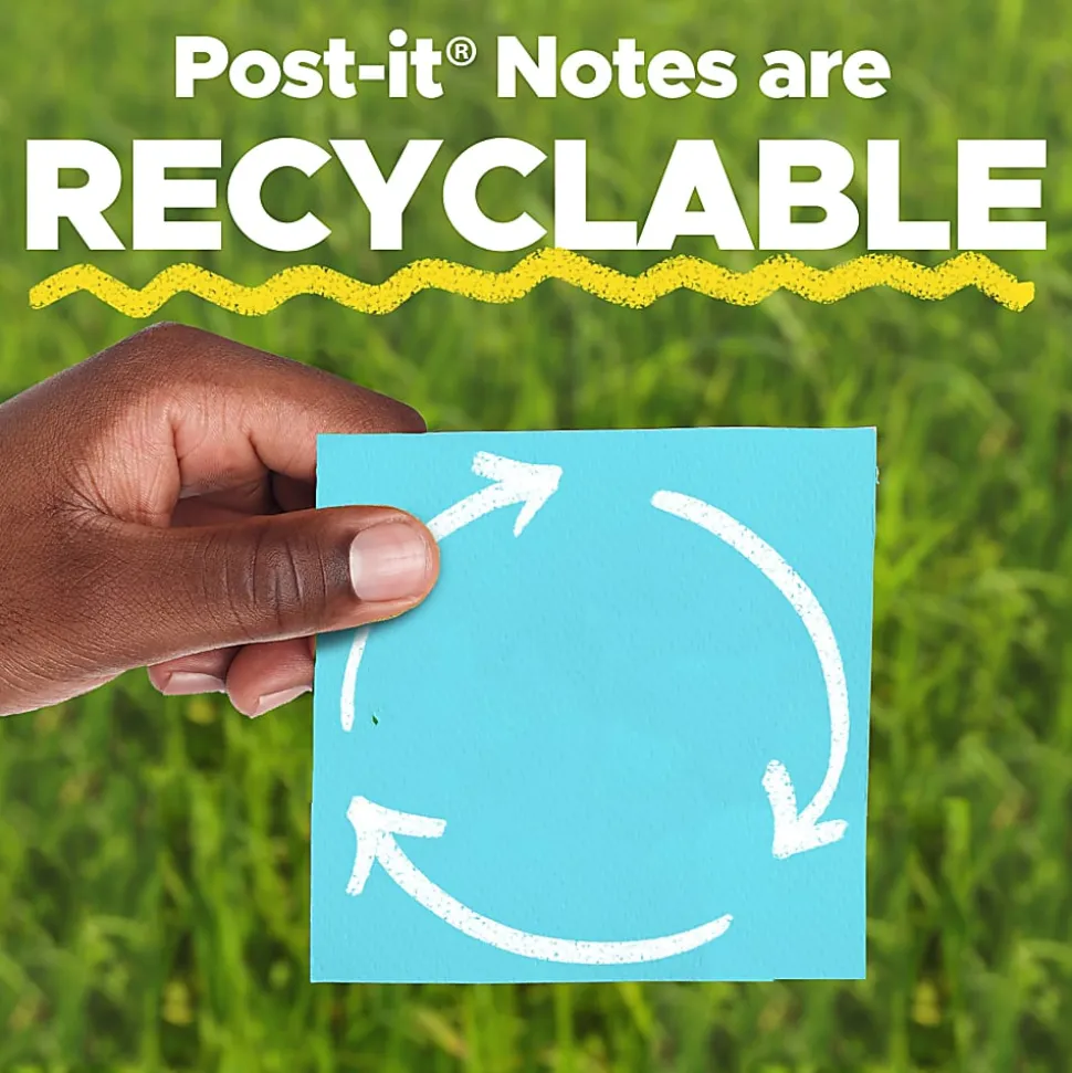 Post-it® Notes, 1.38 x 1.88 in, 12 Mini Sticky Note Pads, 100 Sheets/Pad, School Supplies and Office Products, Floral Fantasy