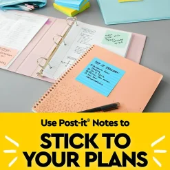 Post-it® Notes, 1.38 x 1.88 in, 12 Mini Sticky Note Pads, 100 Sheets/Pad, School Supplies and Office Products, Floral Fantasy