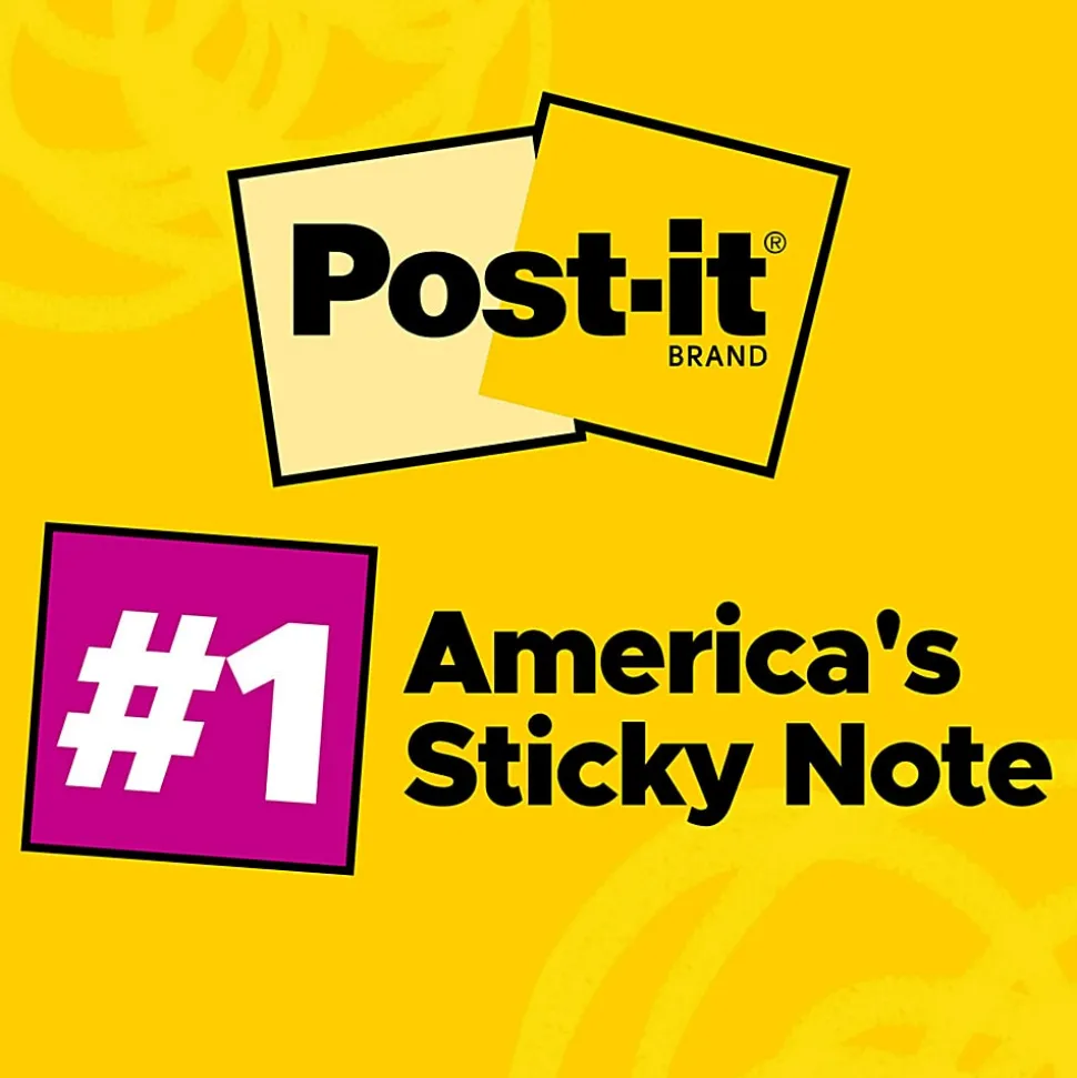 Post-it® Notes, 3 x 3 in, 14 Sticky Note Pads, 100 Sheets/Pad, School Supplies and Office Products, Poptimistic