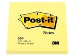 Post-it® Notes, 3 x 3 in, 12 Sticky Note Pads, 100 Sheets/Pad, School Supplies and Office Products, The Iconic Canary Yellow Note