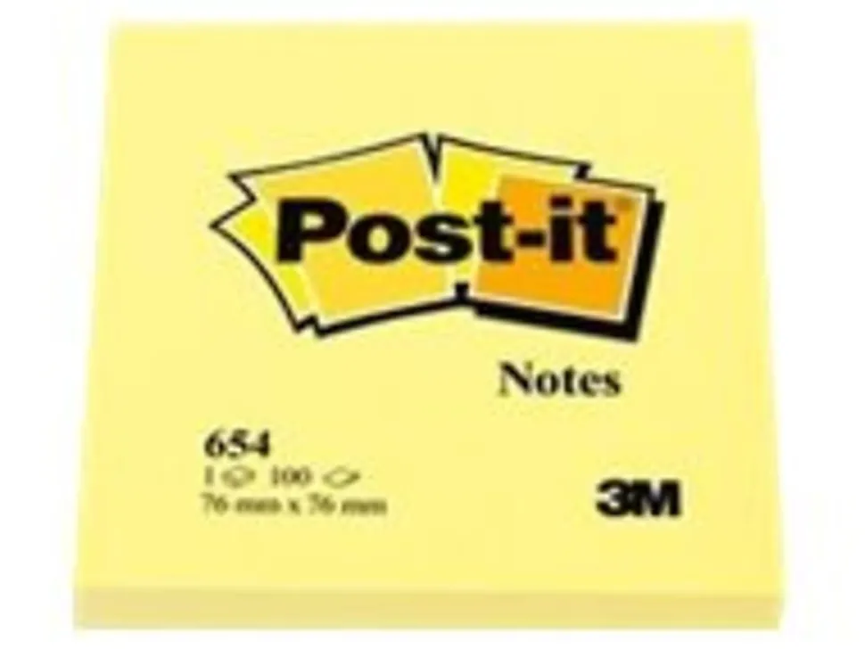 Post-it® Notes, 3 x 3 in, 12 Sticky Note Pads, 100 Sheets/Pad, School Supplies and Office Products, The Iconic Canary Yellow Note