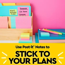Post-it® Notes, 3 x 3 in, 18 Sticky Note Pads, 100 Sheets/Pad, School Supplies and Office Products, Sunburst
