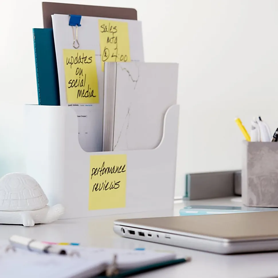 Post-it® Pop-up Notes, 3" x 3", Canary Yellow, 90 Sheets Per Pad, Pack Of 18 Pads