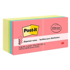 Post-it® Pop Up Notes, 3 x 3 in, 14 Sticky Note Pads, 100 Sheets/Pad, School Supplies and Office Products, Accordion Sticky Notes, Assorted Colors