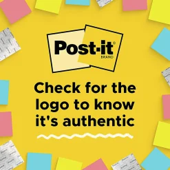 Post-it® Pop Up Notes, 3 x 3 in, 12 Sticky Note Pads, 100 Sheets/Pad, School Supplies and Office Products, Accordion Sticky Notes, Canary Yellow