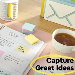 Post-it® Pop Up Notes, 3 x 3 in, 12 Sticky Note Pads, 100 Sheets/Pad, School Supplies and Office Products, Accordion Sticky Notes, Canary Yellow