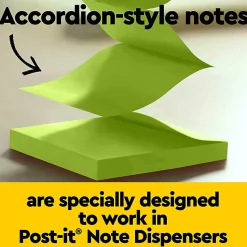 Post-it® Pop-up Notes, 3 x 3 in, 12 Sticky Note Pads, 100 Sheets/Pad, School Supplies and Office Products, Accordion Sticky Notes, Floral Fantasy