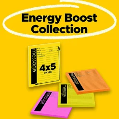 Post-it® Printed Notes, 4 x 5 in, 4 Lined Sticky Note Pads, 50 Sheets/Pad, School Supplies and Office Products, Telephone Message