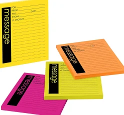 Post-it® Printed Notes, 4 x 5 in, 4 Lined Sticky Note Pads, 50 Sheets/Pad, School Supplies and Office Products, Telephone Message