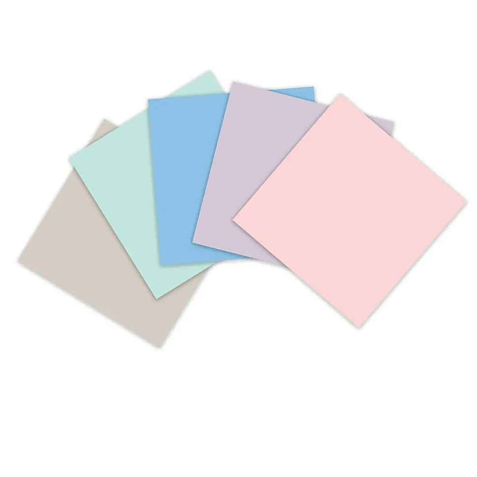 Post-it® 100% Recycled Paper Super Sticky Notes, 3 x 3 in, 5 Sticky Note Pads, 70 Sheets/Pad, School Supplies and Office Products, Wanderlust Pastels