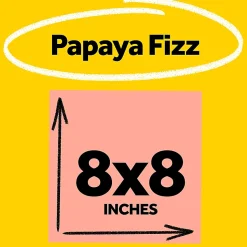 Post-it® Super Sticky Big Notes, 8 x 8 in, 1 Sticky Note Pad, 30 Sheets/Pad, Great for Vision Boards, Creative Projects, and Study Spaces, Papaya Fizz