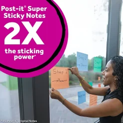 Post-it® Super Sticky Big Notes, 8 x 8 in, 1 Sticky Note Pad, 30 Sheets/Pad, Great for Vision Boards, Creative Projects, Study Spaces, Fresh Mint