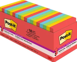Post-it® Super Sticky Dispenser Notes, 1800 Total Notes, Pack Of 18 Pads, 3