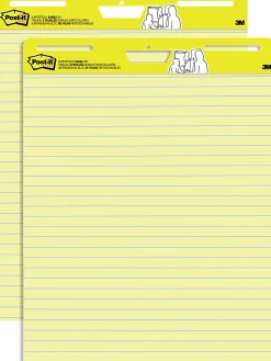 Post-it® Super Sticky Easel Pads, 25 in x 30 in, 2 Pads, 30 Sheets/Pad, Great for Virtual Teachers and Students, Yellow