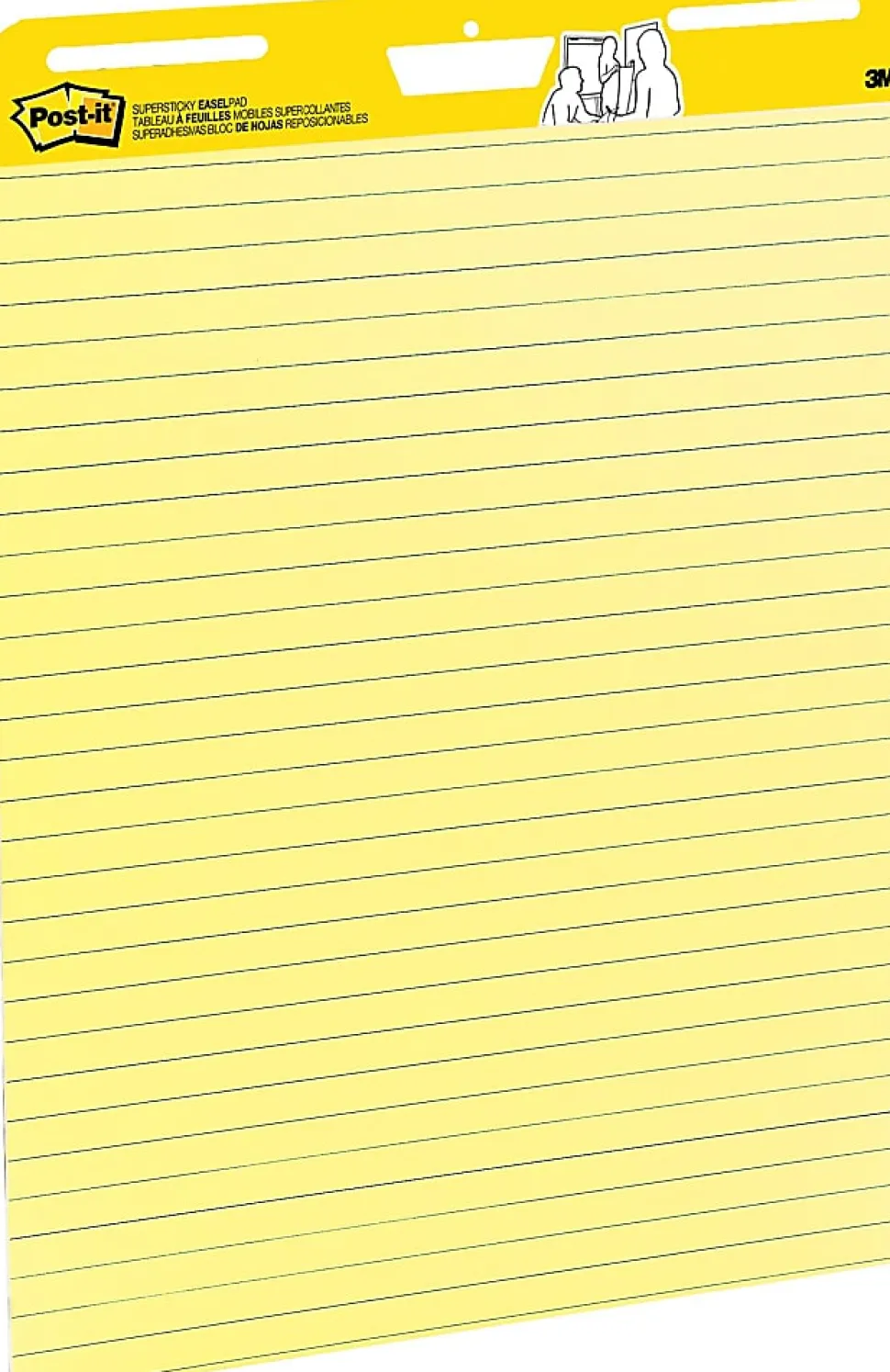 Post-it® Super Sticky Easel Pads, 25 in x 30 in, 2 Pads, 30 Sheets/Pad, Great for Virtual Teachers and Students, Yellow