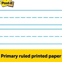Post-it® Super Sticky Easel Pad, 20 in x 23 in, 1 Pad, 20 Sheets/Pad, Primary Ruled, Great for Virtual Teachers and Students, White