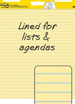 Post-it® Super Sticky Easel Pad, 25 in x 30 in, 1 Pad, 30 Sheets/Pad, Great for Virtual Teachers and Students, Yellow