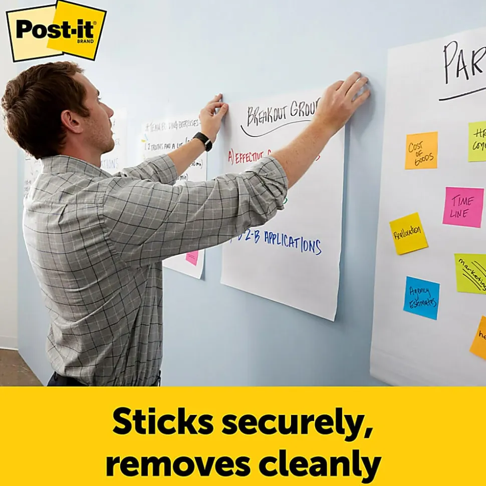 Post-it® Super Sticky Easel Pads 20" x 23", White, 2 Pads of 20 Sheets